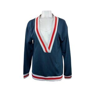 Collegiate Deep V Sweater for Layering